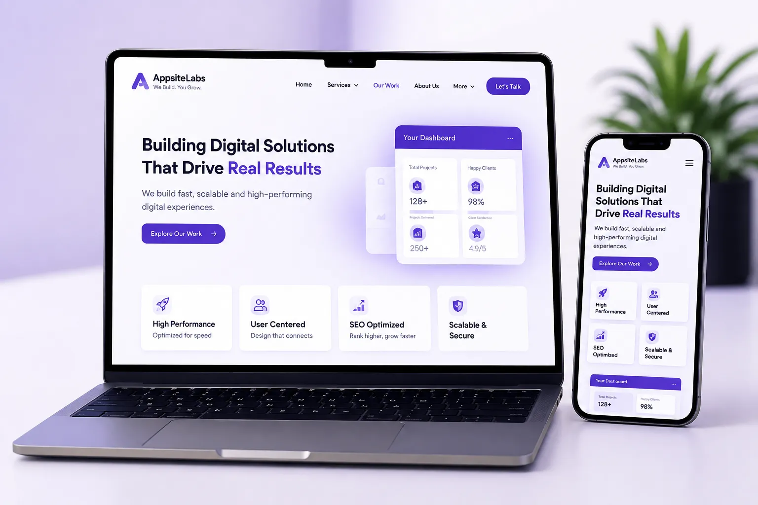 AppsiteLabs Website Design preview