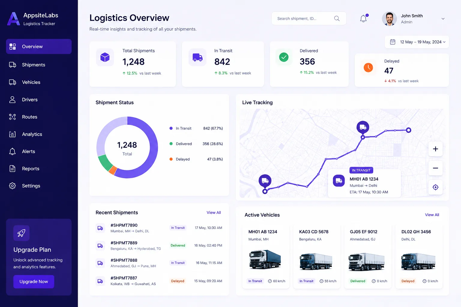 Logistics Tracker preview