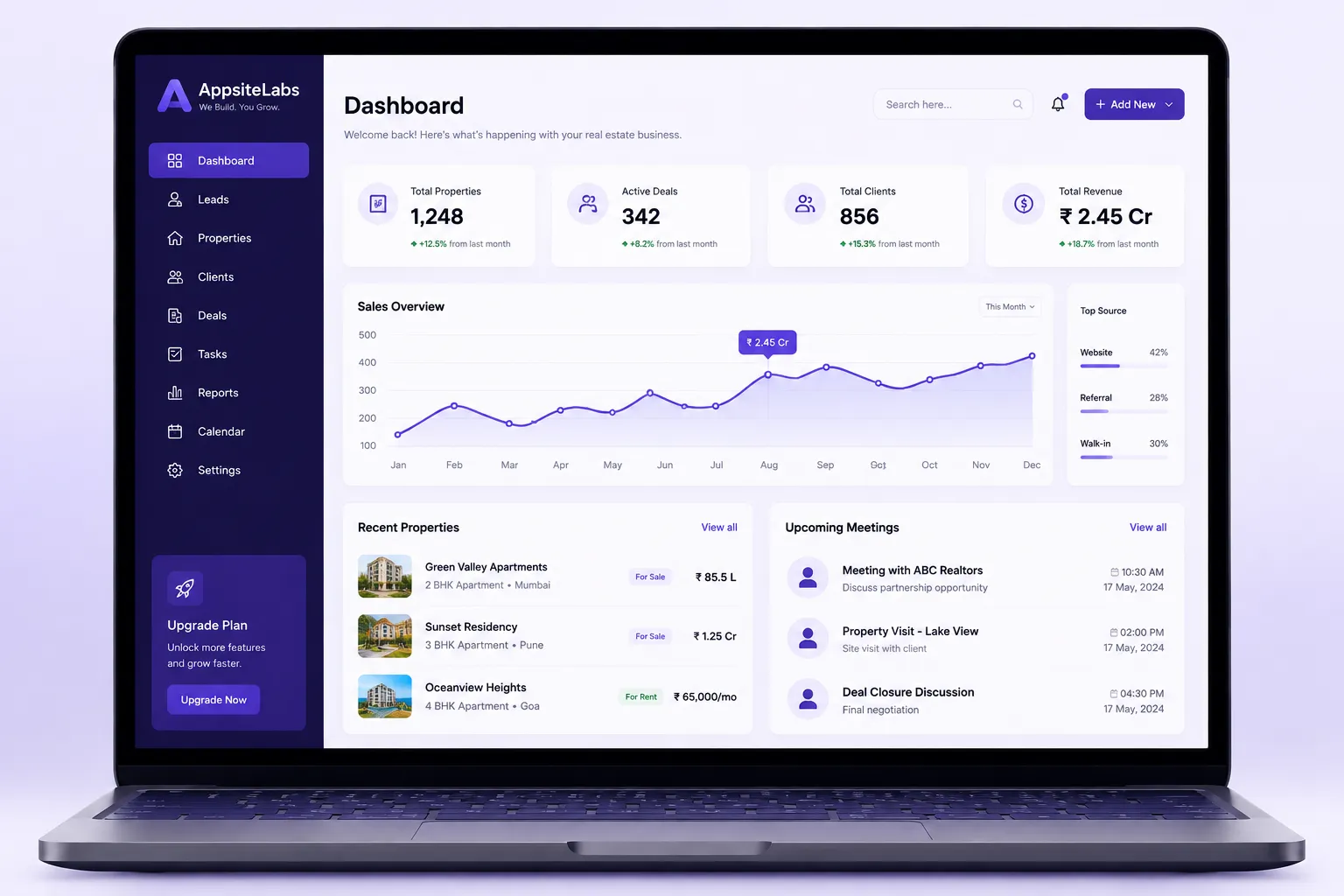 Real Estate CRM preview